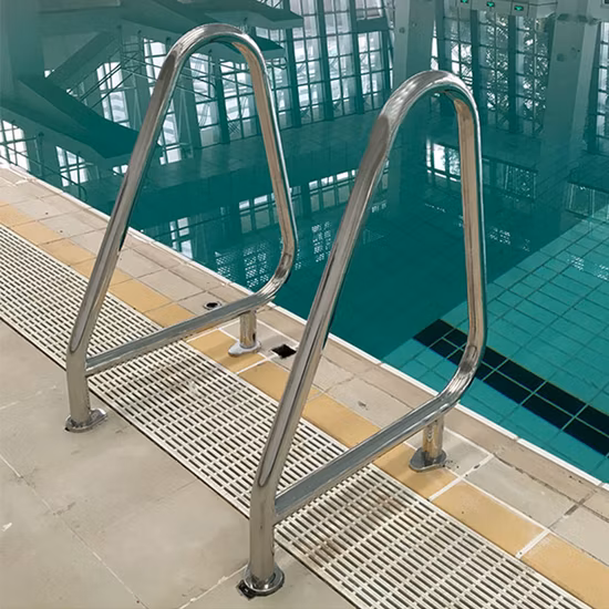 さまざまな形状の工場製ステンレス製プール手すり