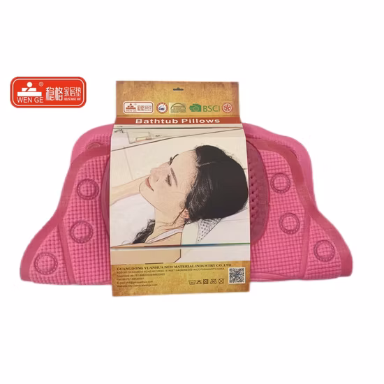 卸売環境に優しいSPAバスタブ枕セット、ヘッドレスト、吸盤付き